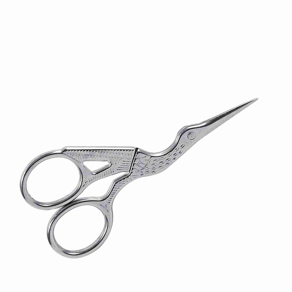 1Pc Stainless Steel Embroidery Sewing Tools Crane Shape Shears   Stitch Scissors Gold