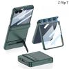 Coque de téléphone portable Samsung GalaxyZ Flip7 Magnétique Tout compris Pliable et Film Intégré Support Triomphe Coque Rigide