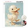 Adorable Baby Duck Pattern Framed Pearl Painting Kit DIY 3D Sparkling Bead Canvas Art Relaxing Handmade Craft Home Decor Gift for Women