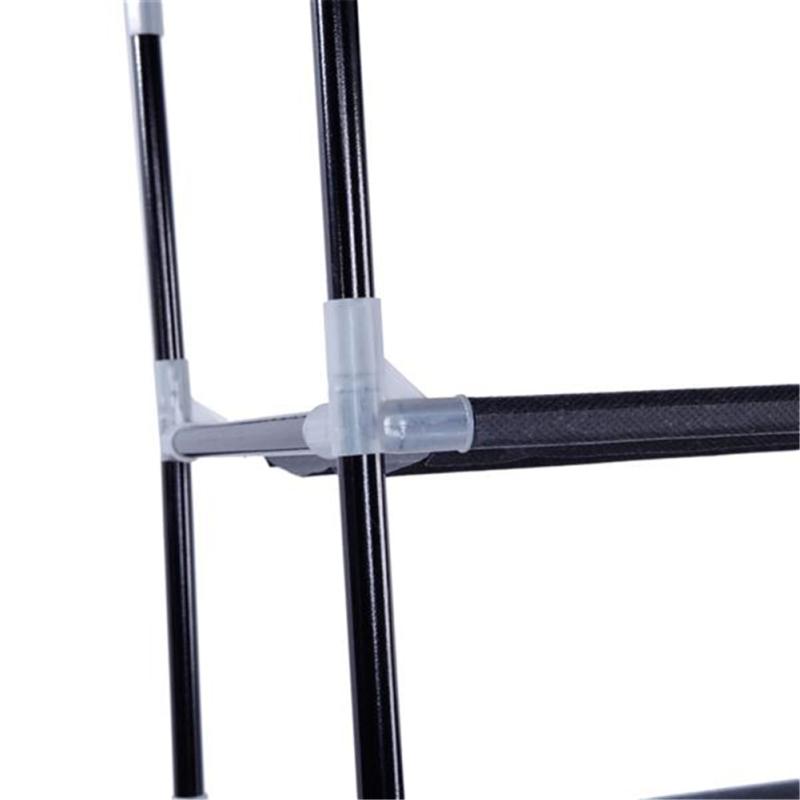 Zapatero Ancho de 100 cm Organizador Almacenamiento Estantes para Zapatos Espacio 10 Niveles de Pie