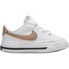 Nike Court Legacy TD White Hemp Baby Sneakers Black DA5382-126