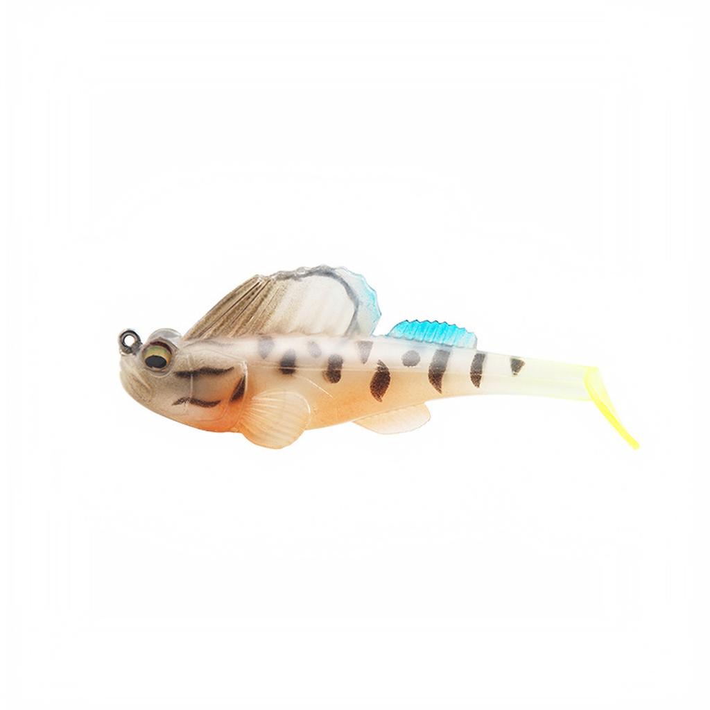 Soft Silicone Fishing Snag with Black Hook - Weighted Artificial for and Fishing
