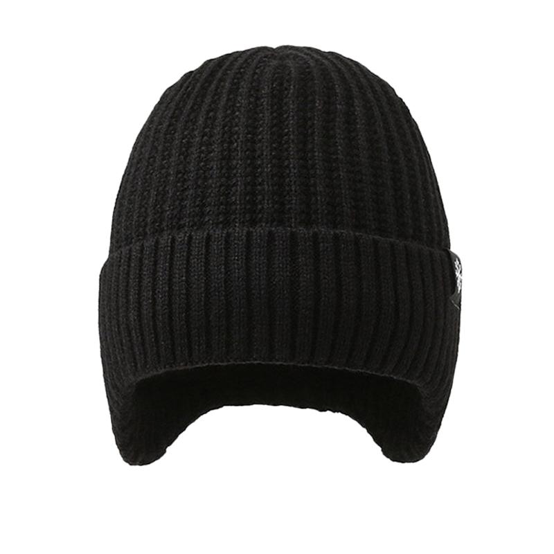 Winter Wool Cap Outdoor Warm Velvet Thick Knitted Cap Men Cold Ear Protection Cap