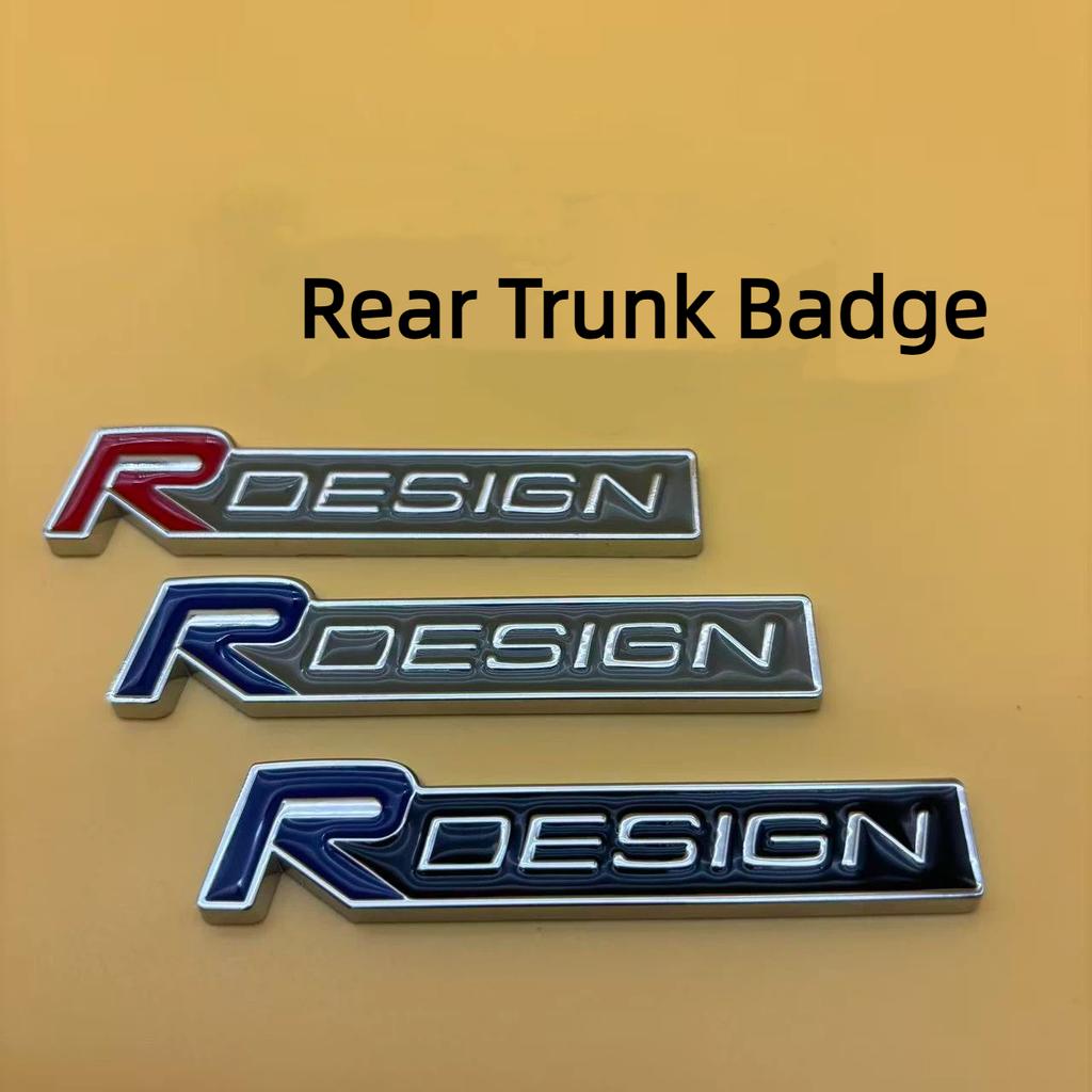 1 Satz Metall R DESIGN Styling Emblem, Auto Frontgrill Dekoration Badge Für V-o-l-vo Zubehör