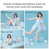 Couple Sleeping Pillow Memory Foam Wedge Cushion Hygienic Breathable Cover High Elastic Core Ergonomic Design Butt Cushion