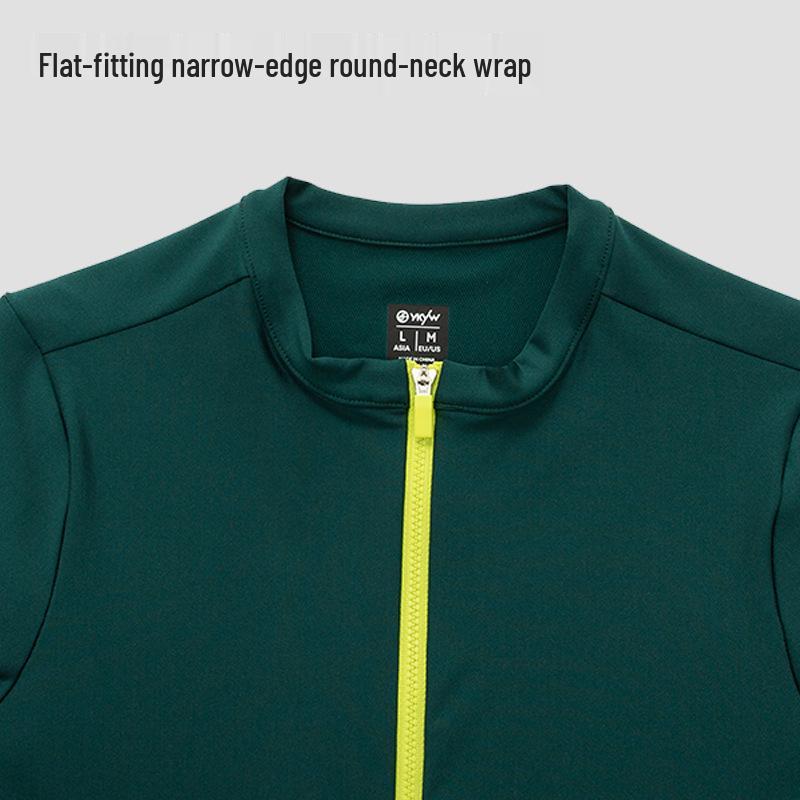 YKYWBIKE Long Sleeve Fleece Cycling Jersey - Warm Winter Road Bike Top