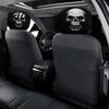 Soft Polyester Headrest Slipcovers 2Pcs Halloween Car Covers Creepy Ghost Face Seat Customized Auto Interior Styling Protector Breathable Decor for