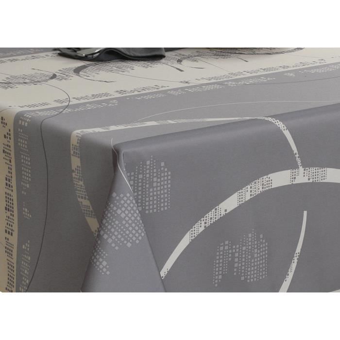 Nappe Rectangulaire - Astrid Ecru - 150x240 Cm - Anti-taches - Déperlant
