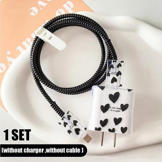 For iPhone 18w/20w Charger Protective Case Head Data Cable Protector Shell Cover