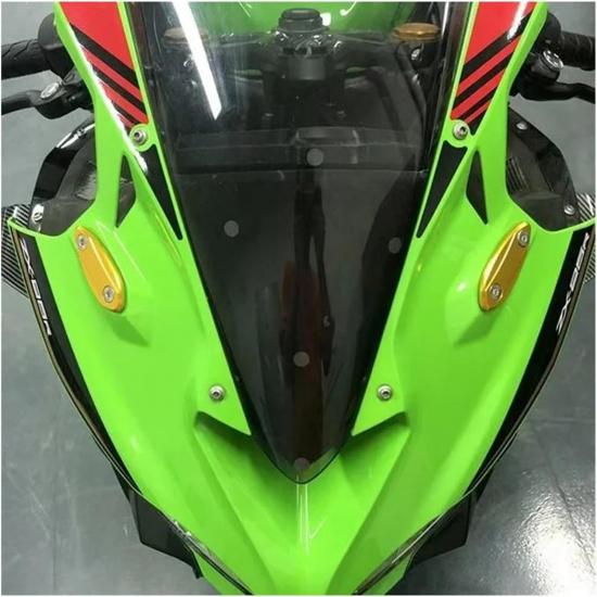 Compatible with ZX25R ZX4RR ZX6R Ninja ZX-25R ZX-4RR KRT 2020-2024 ZX-6R 636 2009-2012 Motorcycle Mirror Block Off Plates Kits(Black)