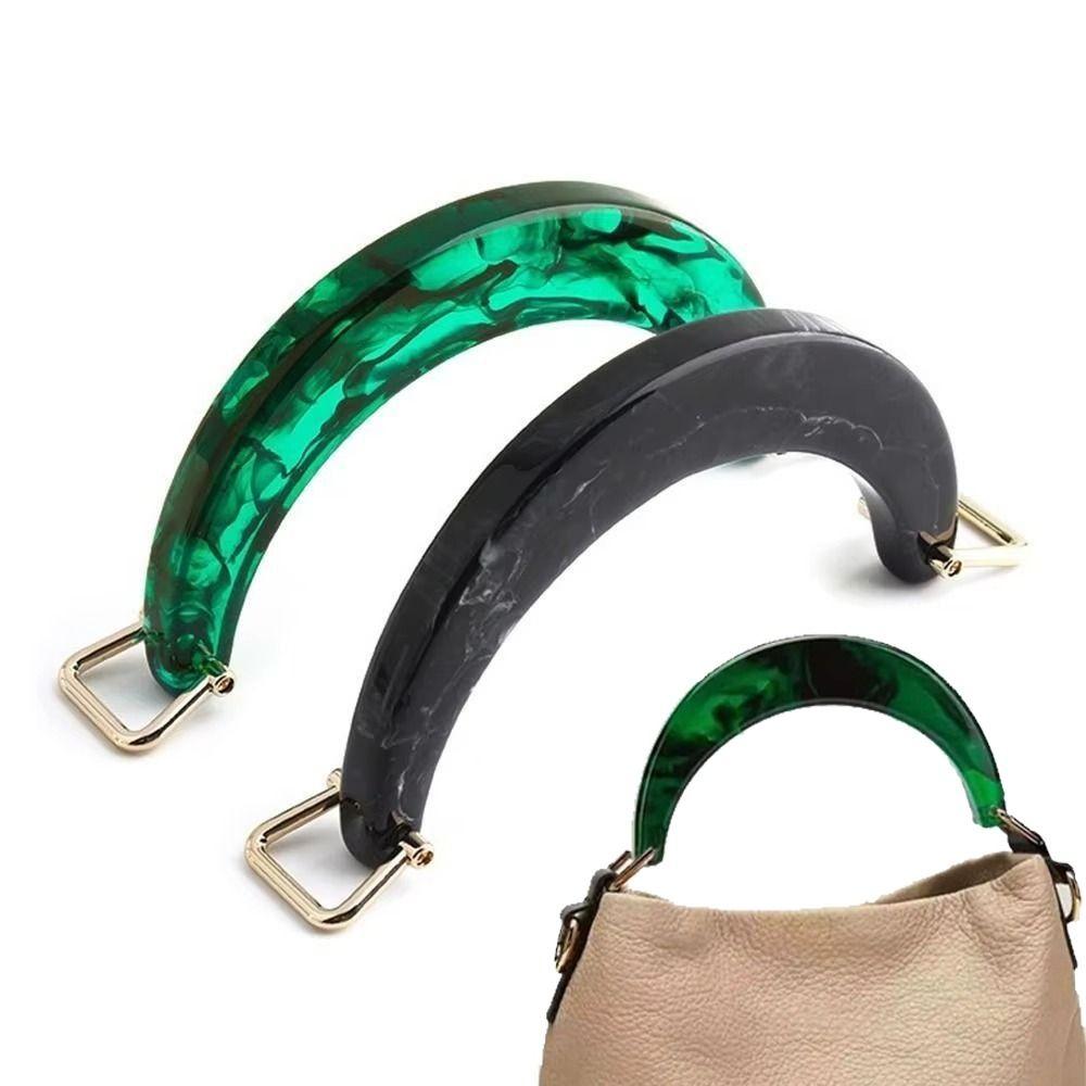 Resin Handbag Handles U-Shaped Tote Grip Fashion Women's Bag Handle Handcrafted