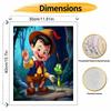 Disney Pinocchio Cricket DIY Painting Kit Classic Style Home Decor Craft Gift Idea Art Canvas Wall Decor Painting By Numbers Kit Set