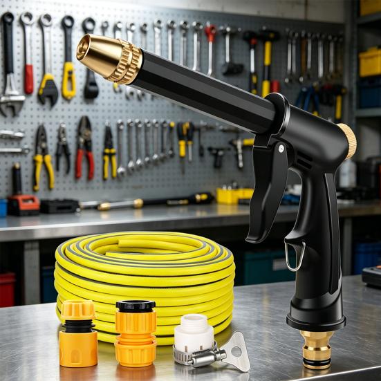 Car Washer Sprayer High Pressure Home Car Wash Water Sprayer with Booster Nozzle Adjustable Spray Modes Nozzle for Garden Watering and Outdoor
