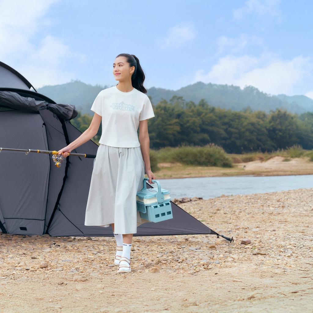 Skechers Outdoor Series Moisture-Wicking Quick-Dry Woven Casual Long Skirt Women skirts P226W125-02BX