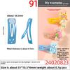 Mini Quadrat Pulverbeschichtet Hochglänzend Bb-Halter Niedlicher Kinder Macaron Bunter Bye-bye-Halter Handgefertigtes Haaraccessoire