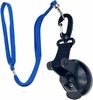 Dog Cleaning Strap with Suction Cup - Adjustable Bath Restraint for Dogs and Cats, Sturdy Black Shower Accessory