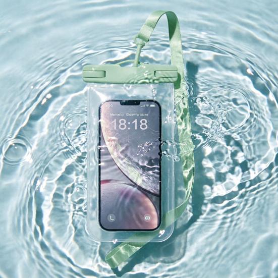 Waterproof Cell Phone Pouch Underwater Cell Phone Dry Bag Case Lanyard Beach Swimming Kayaking Boating Clear Phone Holder Protector