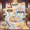 Abstract Art 2D Flat Pattern Flannel Blanket High Quality All Seasons Warmth and Comfort Perfect for Christmas Gifts.MMT0918154