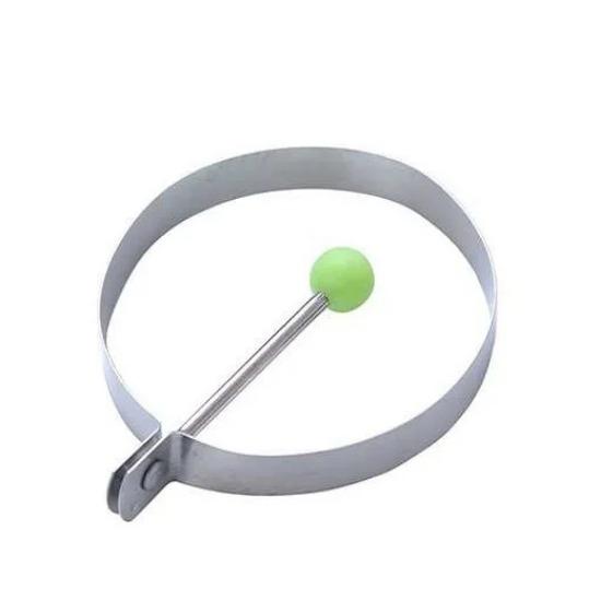 1/5PCS Stainless Steel Round/Heart/Flower/Five-Pointed Star And Mouse Shaped Egg Mold Ring Kitchen Utensil