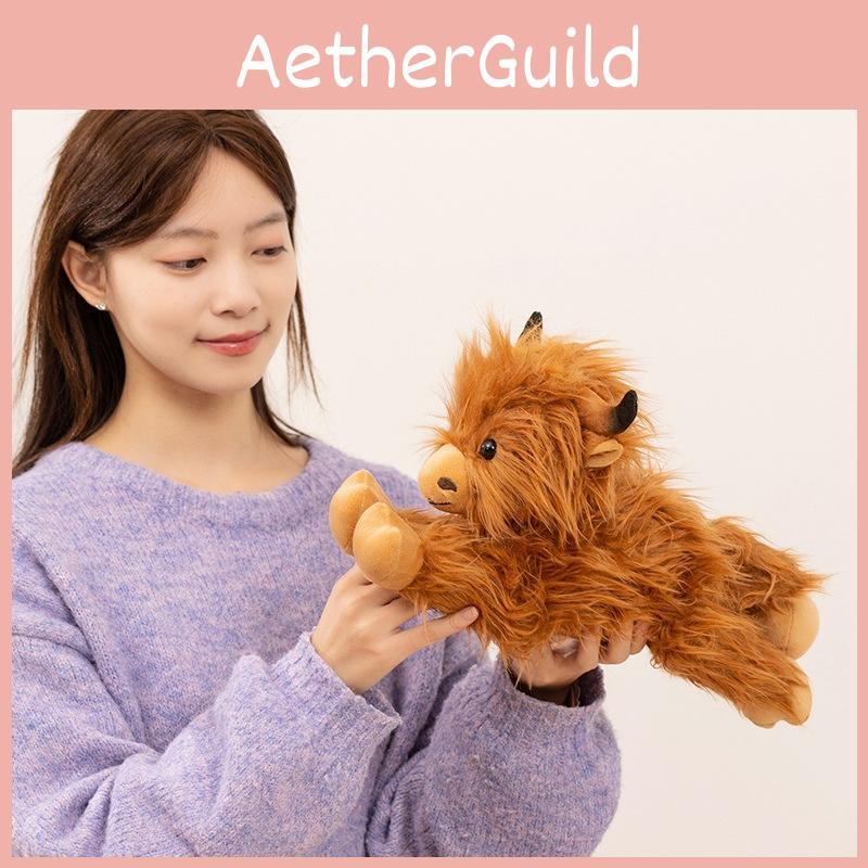 Highland Cow Plush Toy With Pp Cotton Filling For Kids And Adults