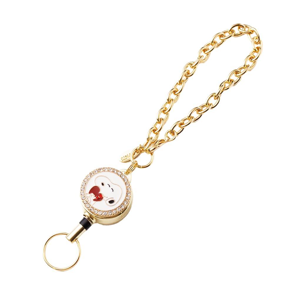 PEANUTS Snoopy Reel Keychains designs Joe Woodstock on Authentic Inspected in Japan [Three Carat] (9 available) Heart, Ribbon, Bell, Kiss,