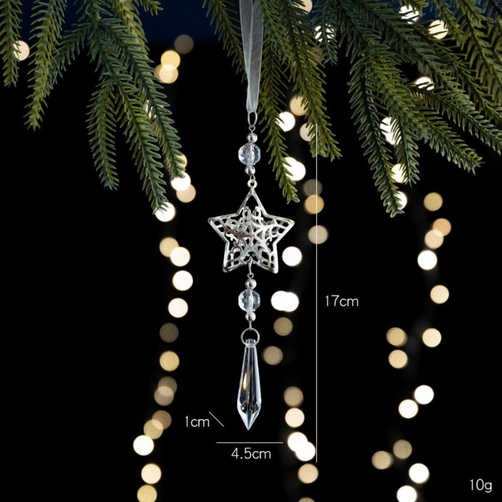 Five-pointed Stars Christmas Tree Decoration Snowflake Transparent Christmas Bell