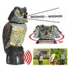 Cross-Border Owl: Outdoor Bird-Scaring, Rodent-Repelling Resin Ornament with Head Movement