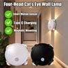 Magnetic Mount Bedside Nightlight with Human Body Induction Rechargeable Battery Powered Cordless Wall Lamp for Stairways, Closets, Bedside Tables,