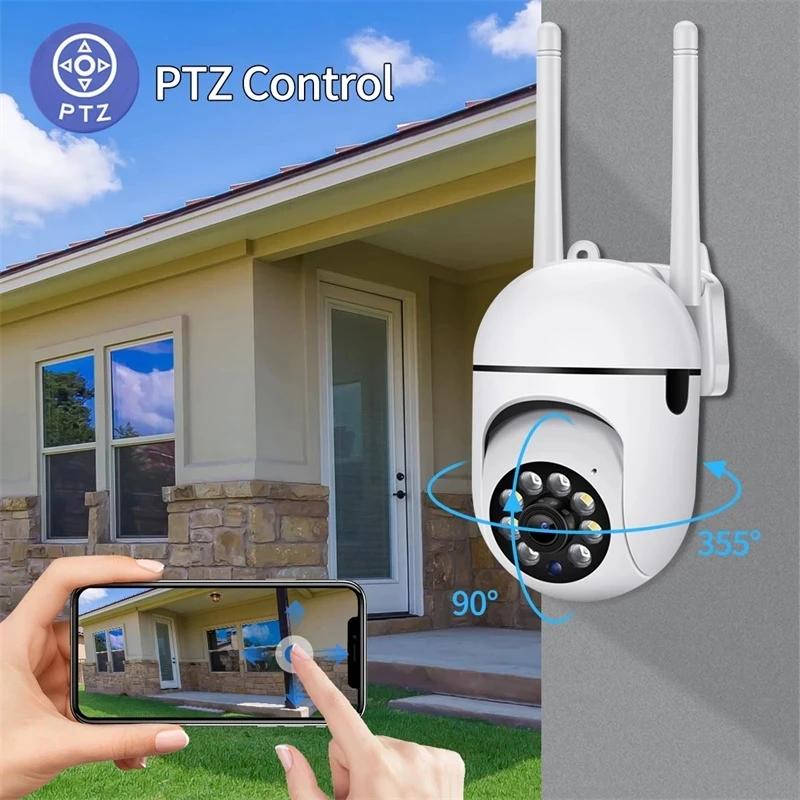 200W 5Ghz a 2,4GHz Wifi IP kamera HD 1080P IR plnobarevné noční vidění Zabezpečení Venkovní bezdrátová sledovací kamera AI Sledování člověka (1/2/4 ks)