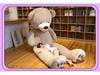 Extra Large 2-Meter Plush Hugging Bear Doll – Giant Stuffed Animal Pillow for Girls