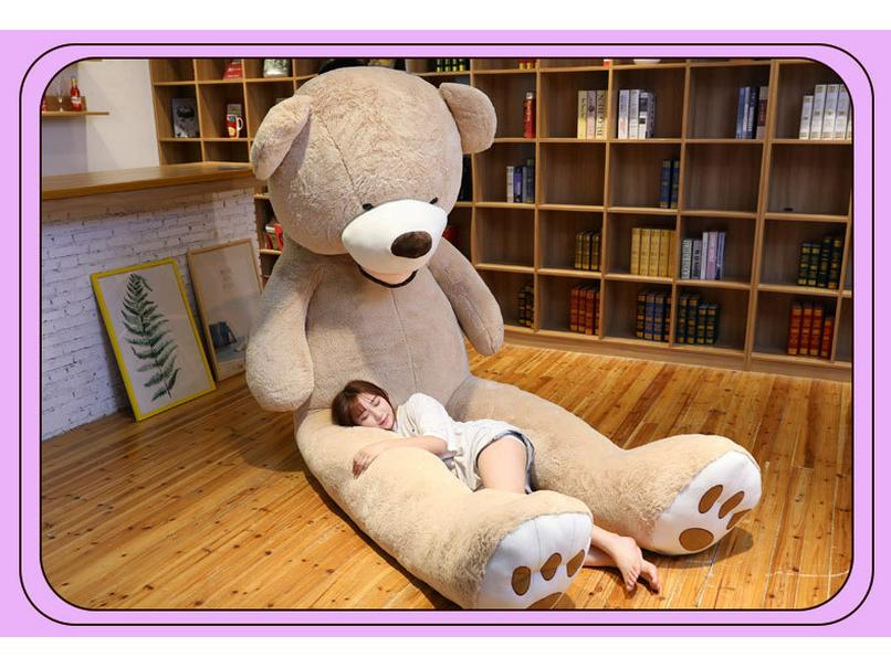 Extra Large 2-Meter Plush Hugging Bear Doll – Giant Stuffed Animal Pillow for Girls