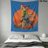 Zootopia Adventure Wall Tapestry Fashion Print Background Cloth Home Decor Atmospheric Background Cloth Work Of Art
