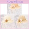 Summer Sun Hat For Women With Large Brim Foldable Breathable Cotton Floppy Hat For Outdoor Fashion
