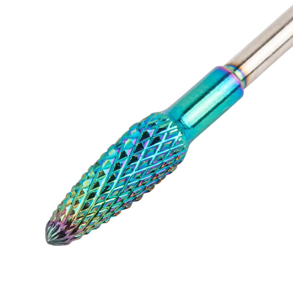 Profesjonalny Frez Kobaltowo Wolframowy Tęczowy Model Middle Flame F 3/32" Nr 7