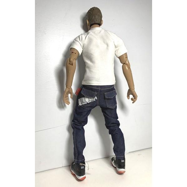 Figuren benutzerdefinierte lose Hut Spielzeug kugelsichere Matel Kleidung drucken Auspuff Jeans, 1 koreanisches Spielzeug