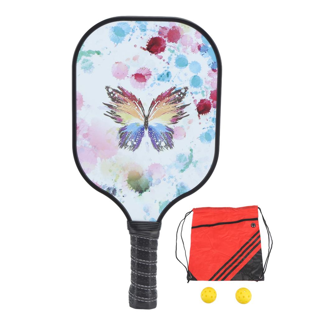 Carbon Fiber Pickleball Paddles Pickleball Racket Balls with 1 Rackets 2 Balls for Indoor Outdoor