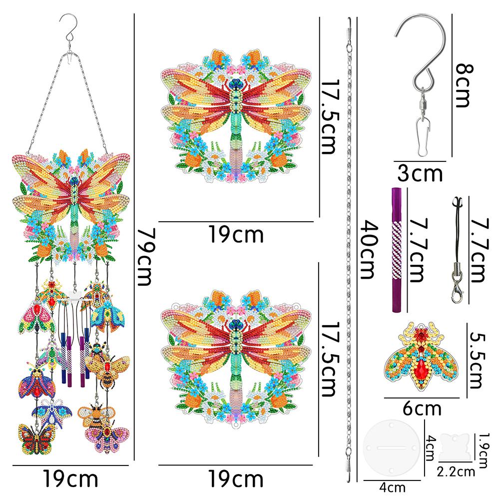 Diamond Wind Chime Garden Sun Catcher Diamond Set Pendant For Home Wall Decor Diamond Window Pendant Garden Decoration