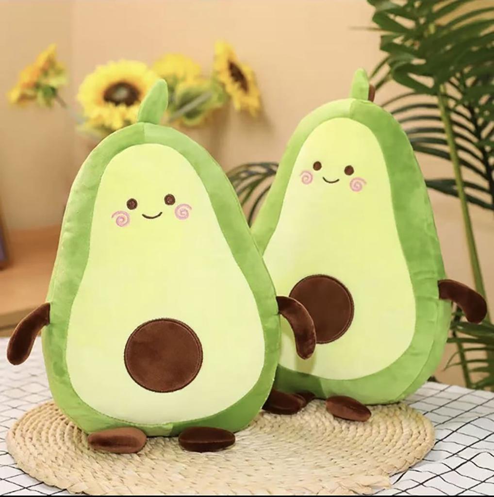 Comfortable Avocado Soft Pillow Plush Toy Kawaii Cartoon Fruits Appease Girls Baby Doll Toys
