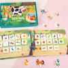 Children's Handmade Animal Cognition Quiet Book: Early Education & Sticker Learning Toy