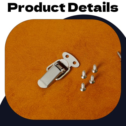 JooBsoso Snap Lock Drawer Lock Latch, 2-Piece Set, Stainless Steel Toggle Latch, Toggle Drawer Latch, Cabinet Latch