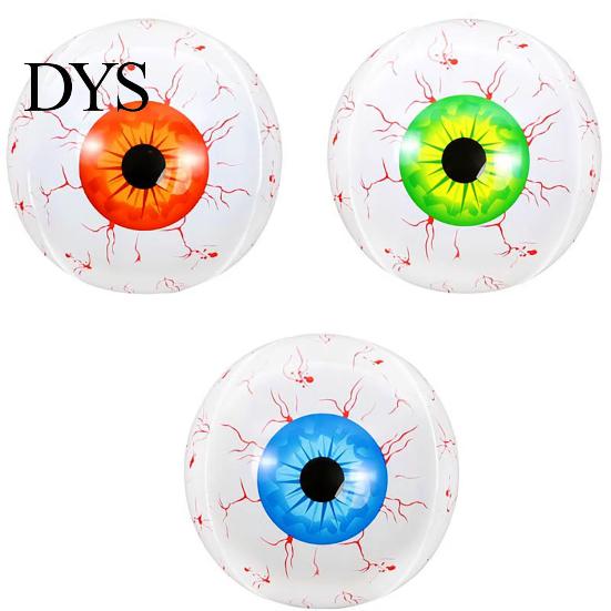 Indoor Outdoor Halloween Ornaments Simulated Eyeball Balloon, Horror Theme Party Decoration, Large Aluminum Spooky Haunted House Decor Foil