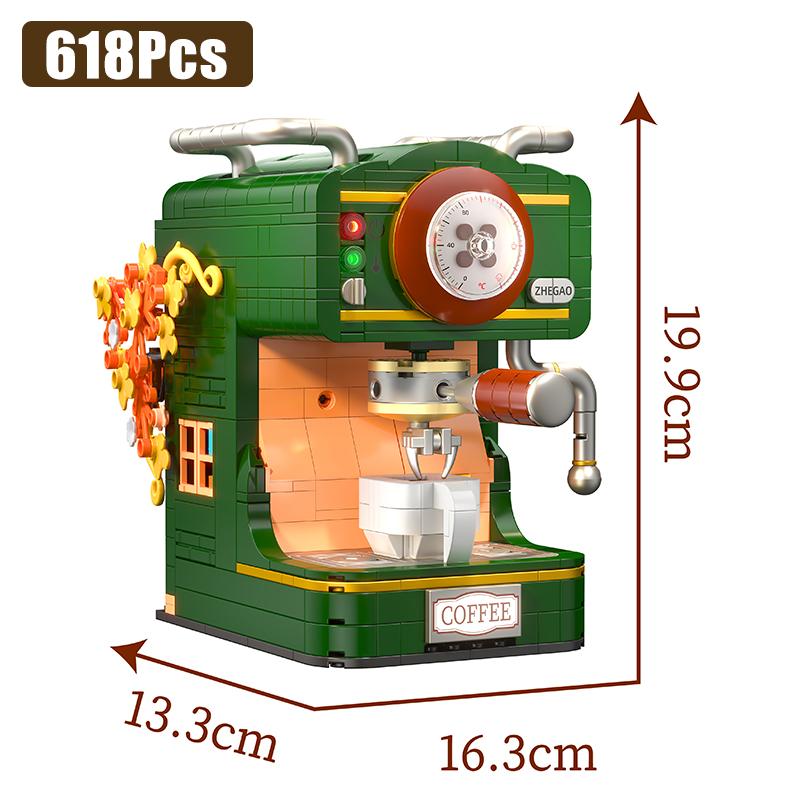 Premium-Quality Creative First-Class Vintage High-Standard Coffee Premium-Quality Machine High-Standard Retro Superior-Grade Camera Construction-Set