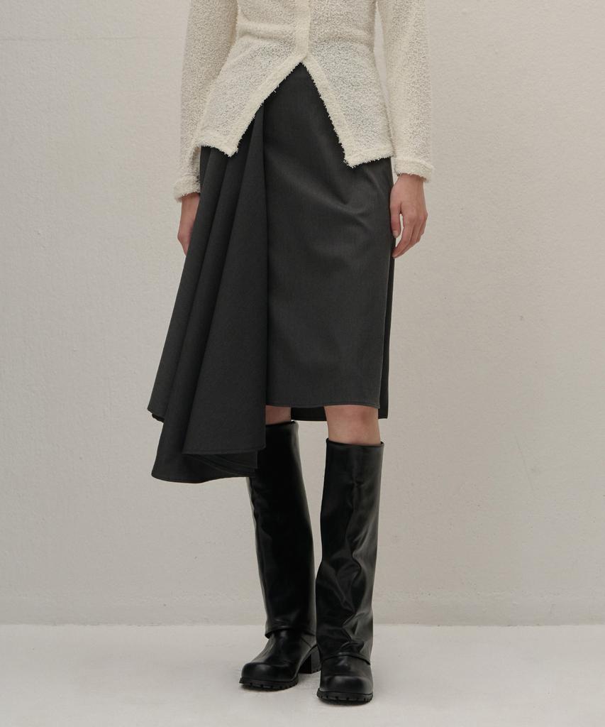 Kamino Wrap Skirt Charcoal