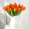 3Pcs Simulation Multicolor Home Decor 13.78 Inch Tulips for Outdoor Courtyard Patio Garden Decoration
