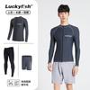 Mens Long Sleeve Rash Guard With Zipper UV Protection Swimwear Surfing Diving Swimming Water Sports