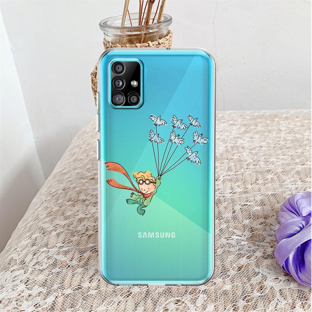 

Чехол для Samsung Galaxy A52 A12 A51 A32 A21s A22 A71 A31 A41 A53 A13 A02s A11 A72 A33 Прозрачный чехол для телефона Funda The Little Prince Samsung A20e