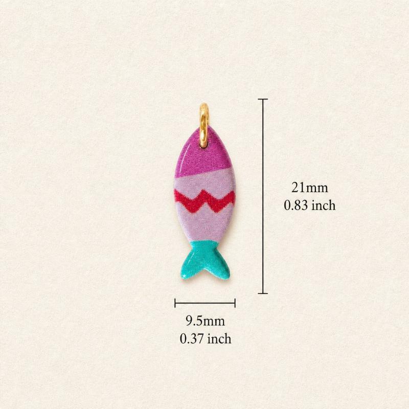 Kawaii Tropical Fish Charms Assorted Vivid Colors Pendants for DIY Earrings Bracelets Necklaces Kids Handcraft Jewelry Making