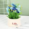Artificial Potted Flowers No Wilting Needed Vibrant Multicolor Blooms Realistic Fake Plants for Home Office Desk Decor