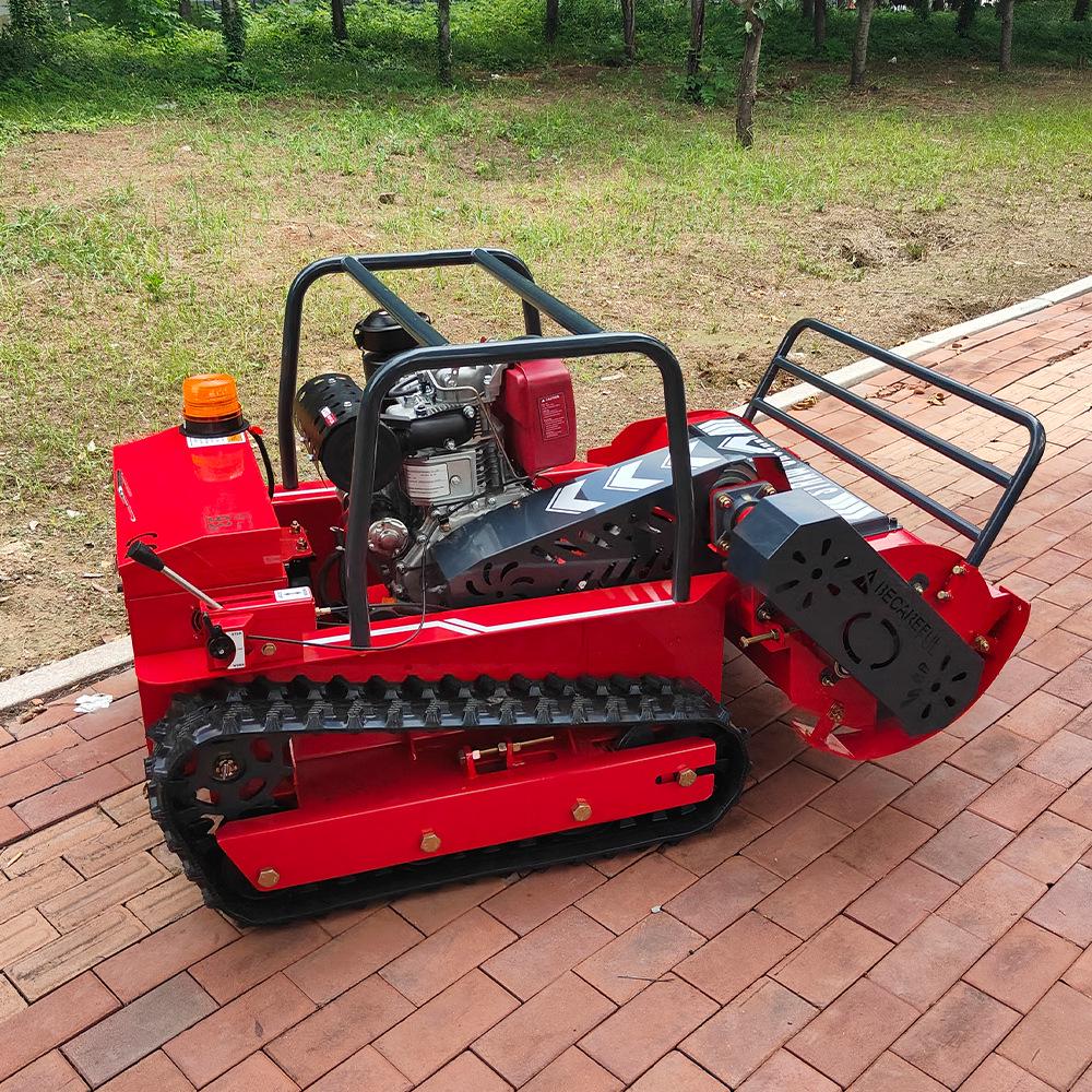 Russian Diesel Remote-Controlled All-Terrain Tracked Lawn Mower for Steep Slopes