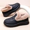 Cotton shoes women's shoes new fashion snow shoes warm and comfortable boots women's shallow mouth flat bottom women's boots cold-proof leather cotto